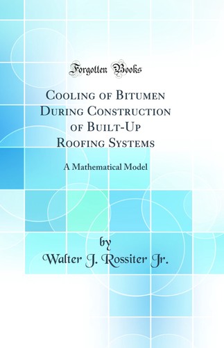 Cooling bitumen during - cooling, of
